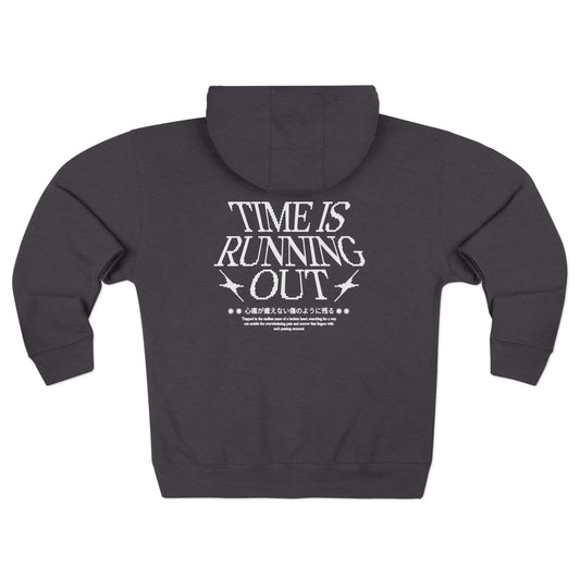 Time Is Running Out Zip Up
